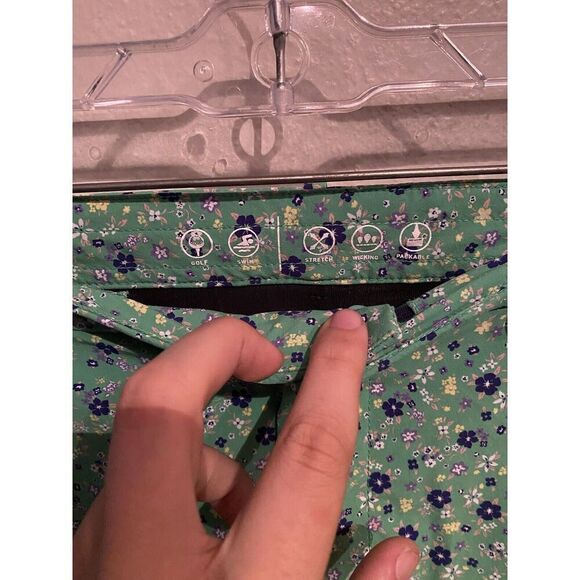 Polo Ralph Lauren Golf Shorts Mens 35 Green Golf Print Paisley Lined - Picture 3 of 11